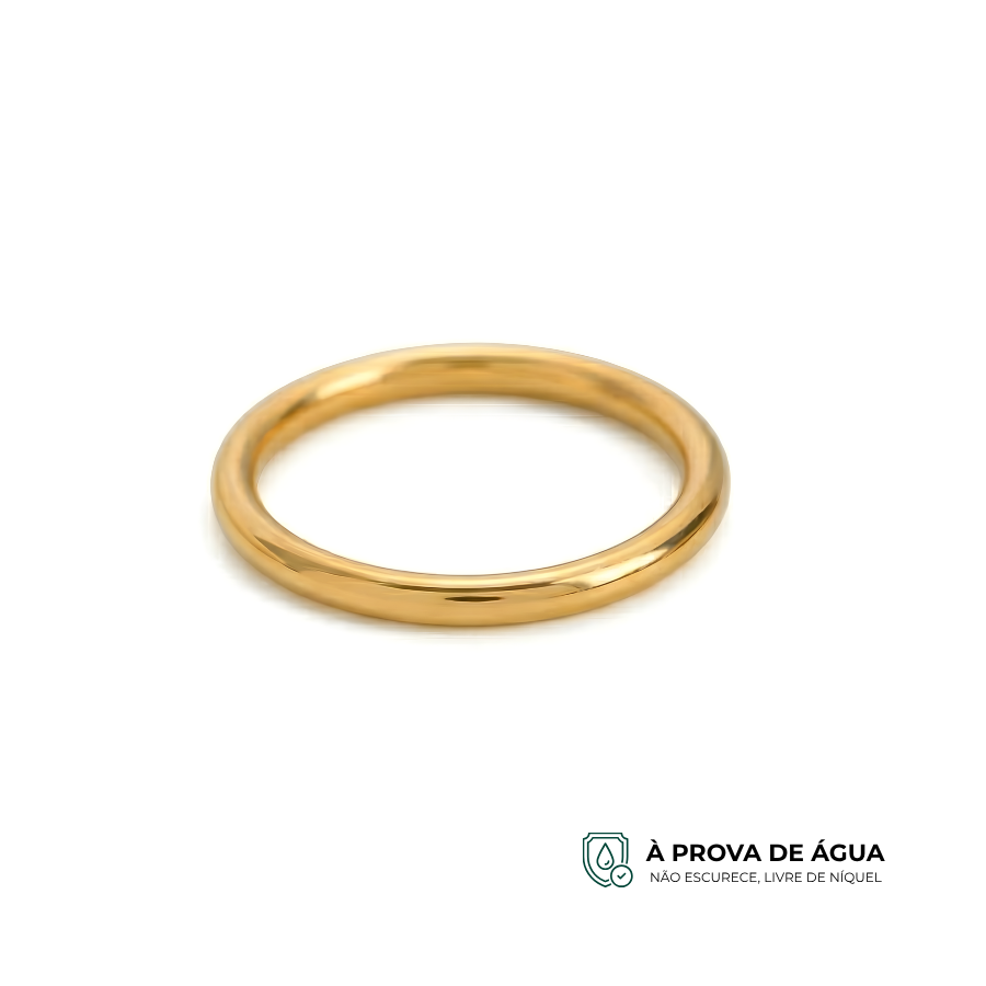 Anel Fio - Banhado a Ouro 18k