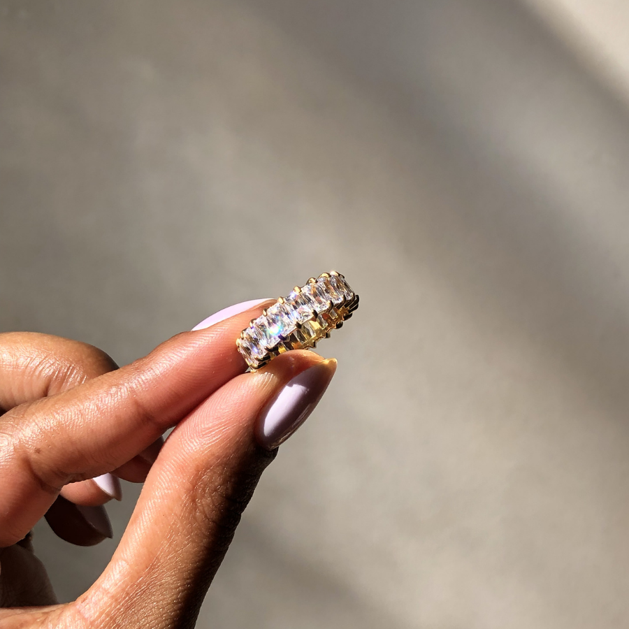 Anel Queen - Banhado em Ouro 18k