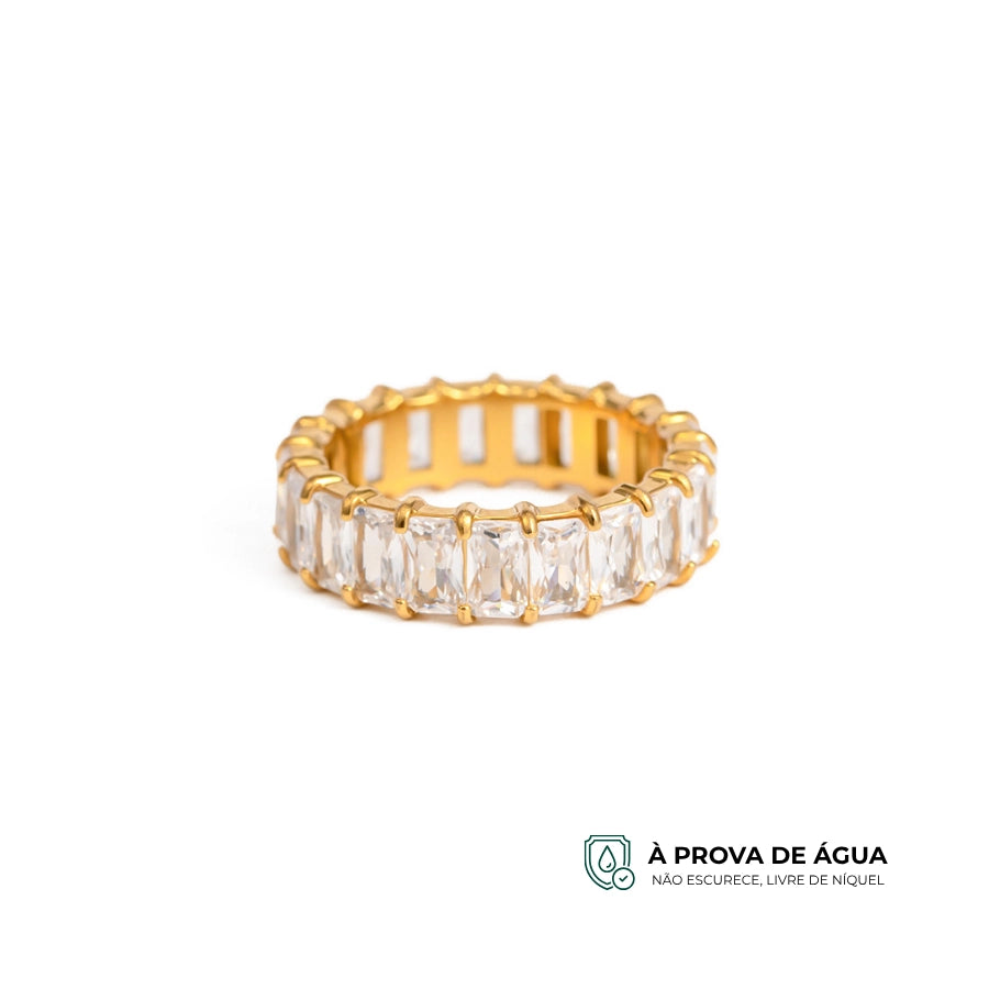 Anel Queen - Banhado em Ouro 18k