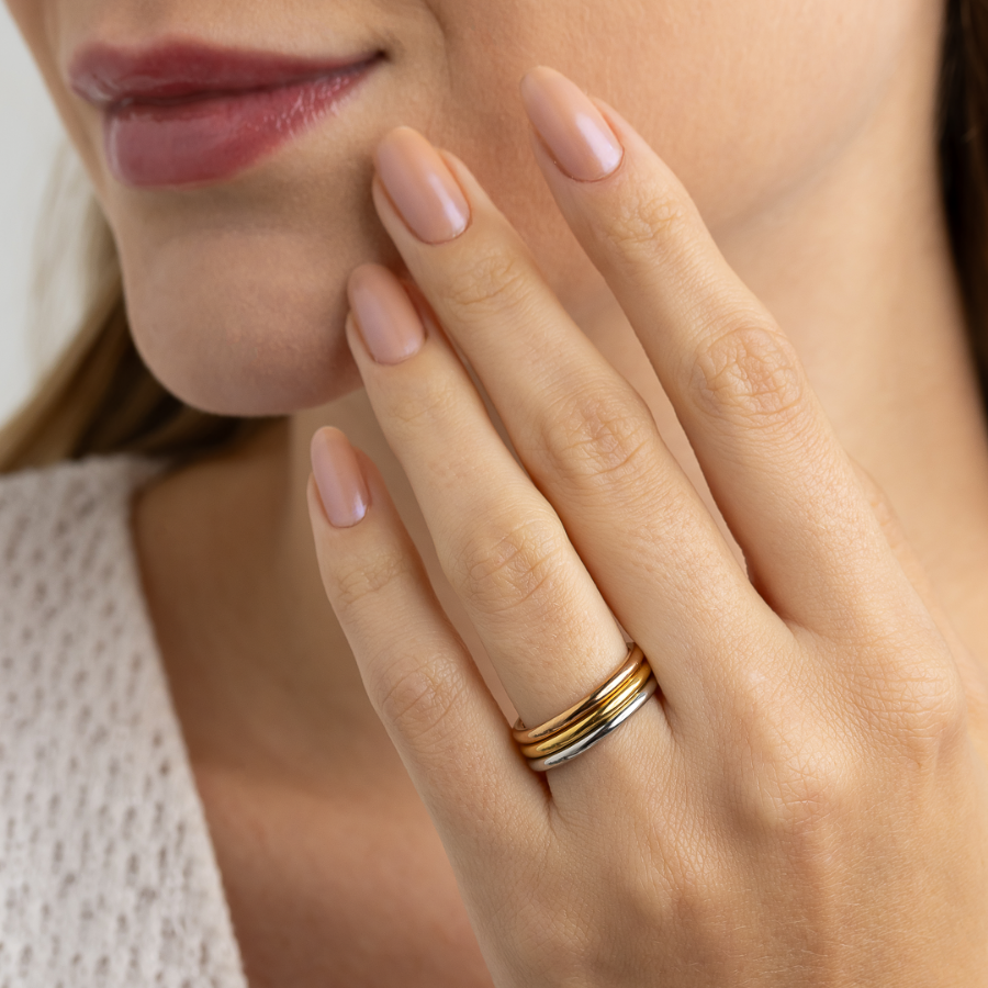 Anel Fio - Banhado a Ouro 18k