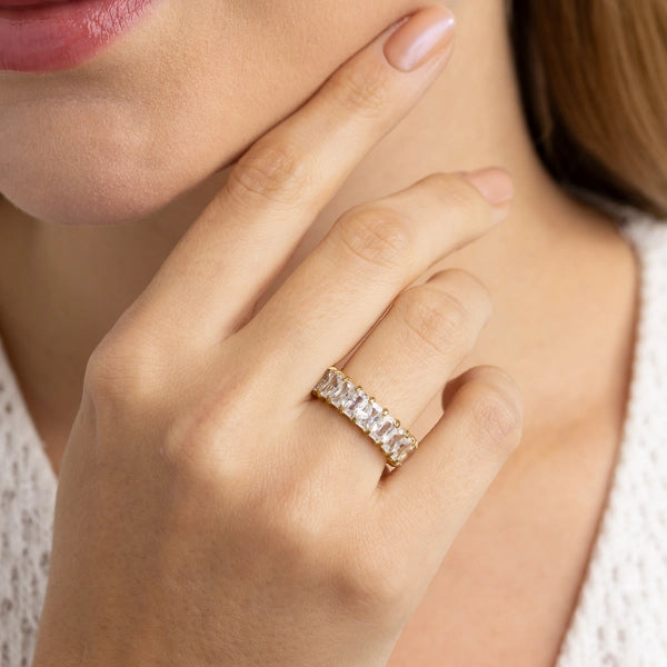 Anel Queen - Banhado em Ouro 18k