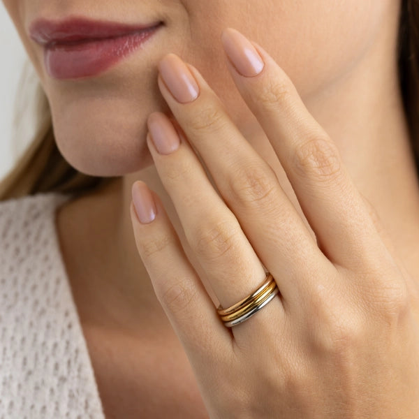 Trio de Anel Fio - Mix de Cores