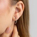 Trio de Argolinhas Essenciais - Prateado