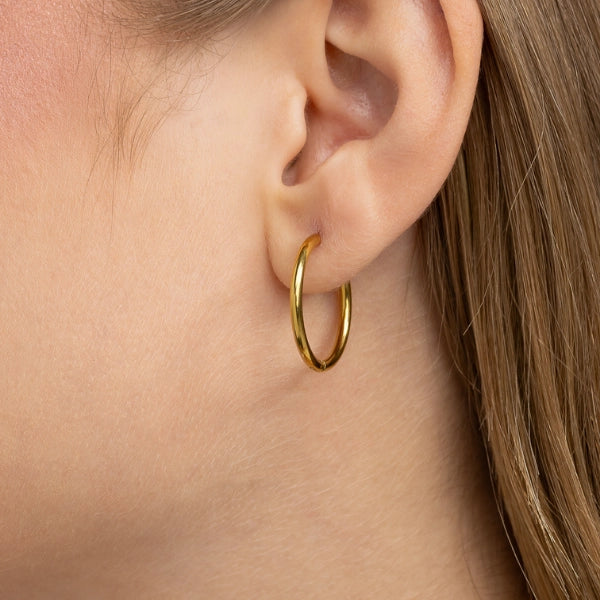 Trio de Argolinhas Essenciais - Banhado a Ouro 18k