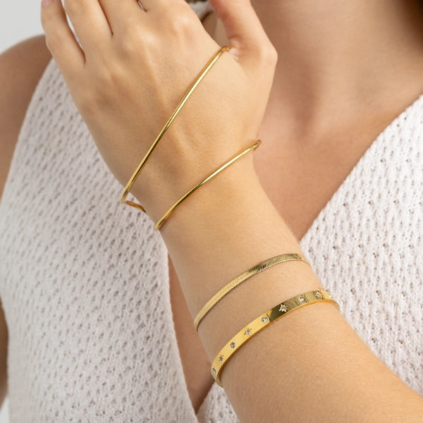 Bracelete Shine - Banhado em Ouro 18k