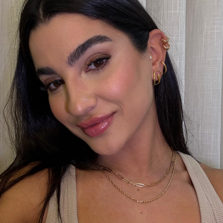 Choker Duplo Cordão Baiano e Elos - Banhado em Ouro 18k