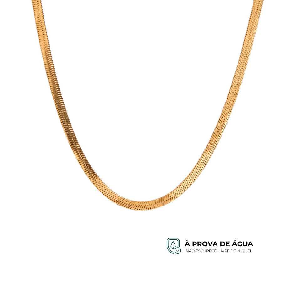 Choker Fita Essencial - Banhado em Ouro 18k