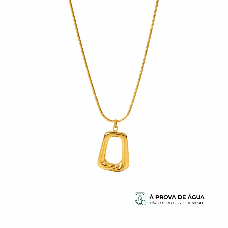Colar Frame - Banhado em Ouro 18k
