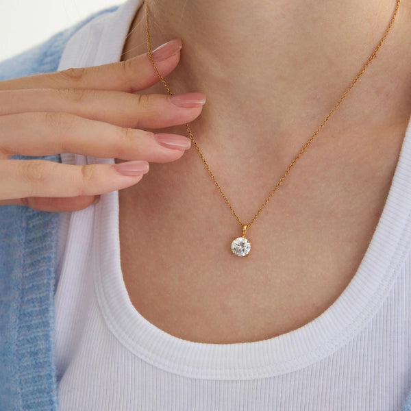 Colar Alice Ponto de Luz - Banhado em Ouro 18k