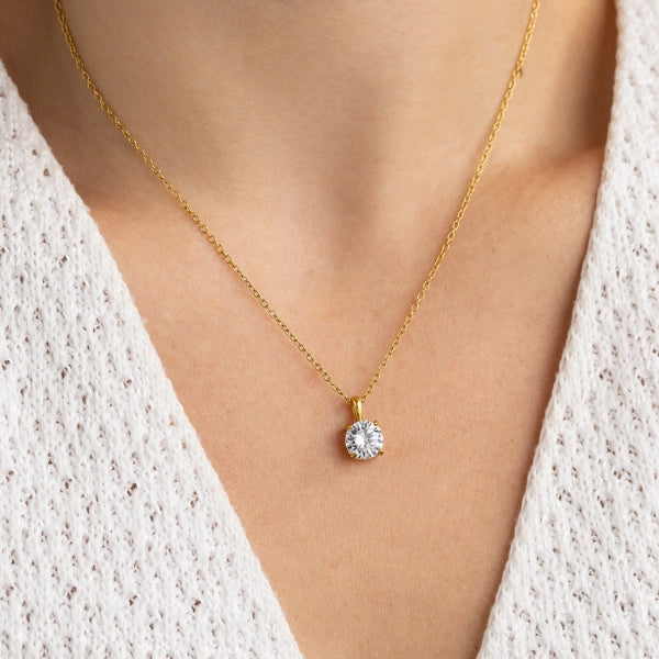 Colar Alice Ponto de Luz - Banhado em Ouro 18k