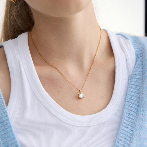 Colar Alice Ponto de Luz - Banhado em Ouro 18k