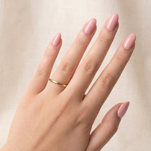 Anel Fio - Banhado a Ouro 18k