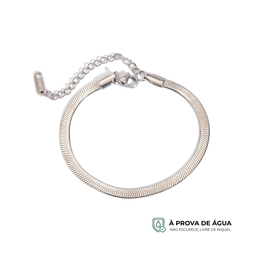 Pulseira Fita Essencial - Prateada