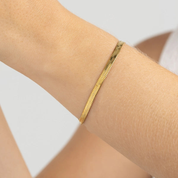 Pulseira Fita Essencial - Banhado a Ouro 18k