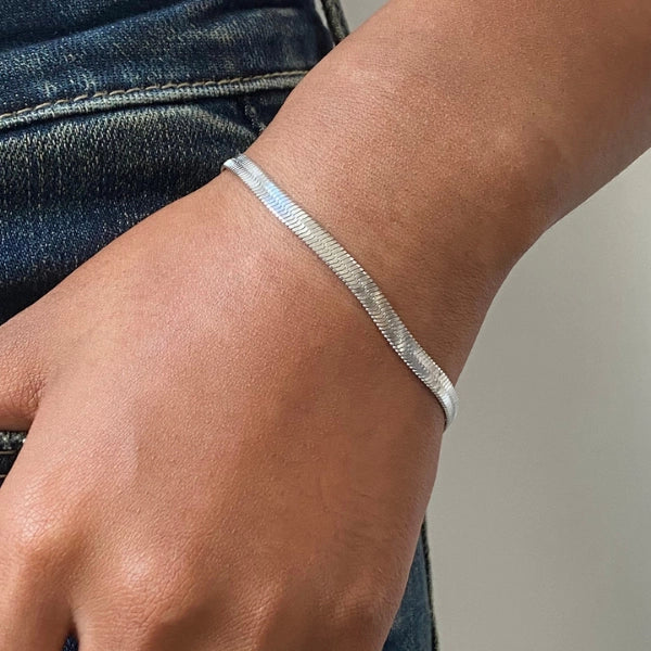 Pulseira Fita Essencial - Prateada