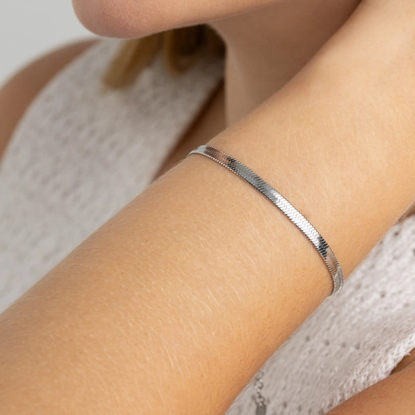 Pulseira Fita Essencial - Prateada