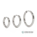 Trio de Argolinhas Essenciais - Prateado