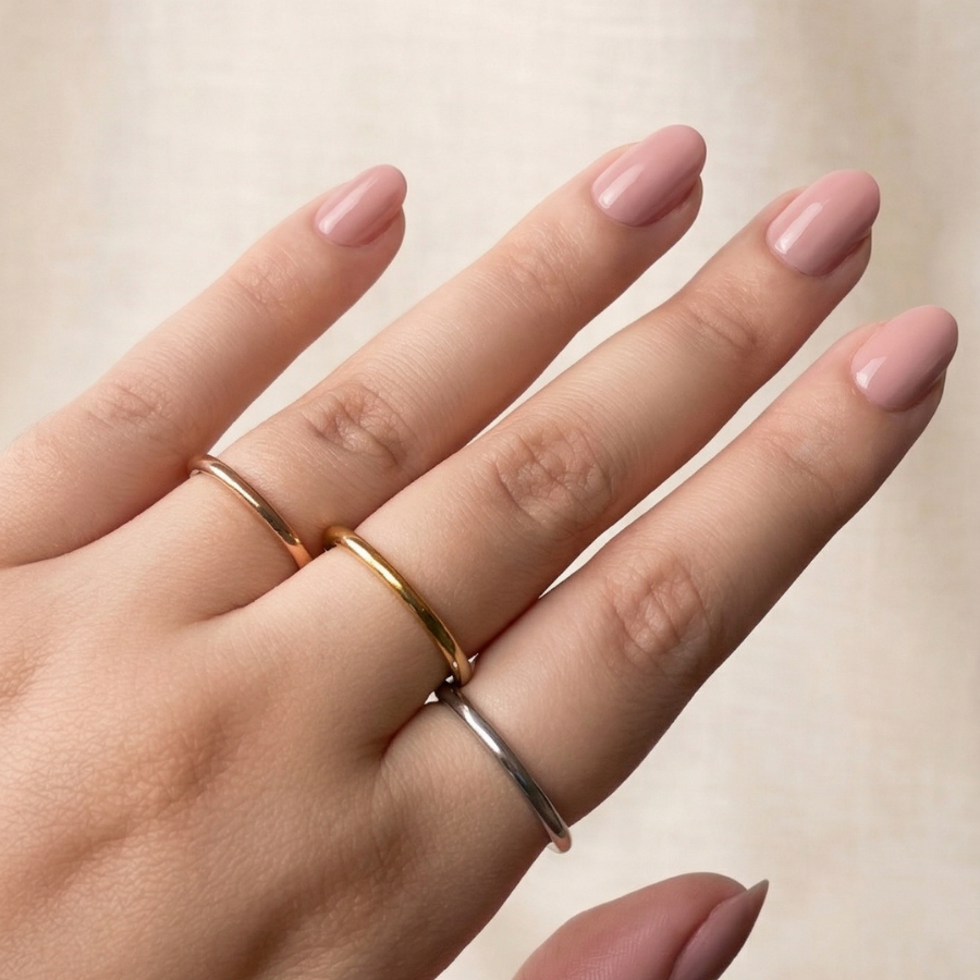 Anel Fio - Banhado a Ouro 18k